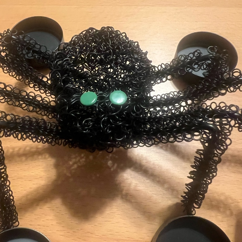 Like New Black Spider Tealight Holder